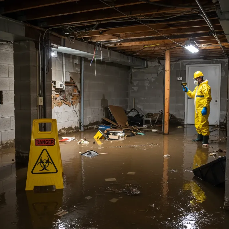 Flooded Basement Electrical Hazard in Pownal, VT Property